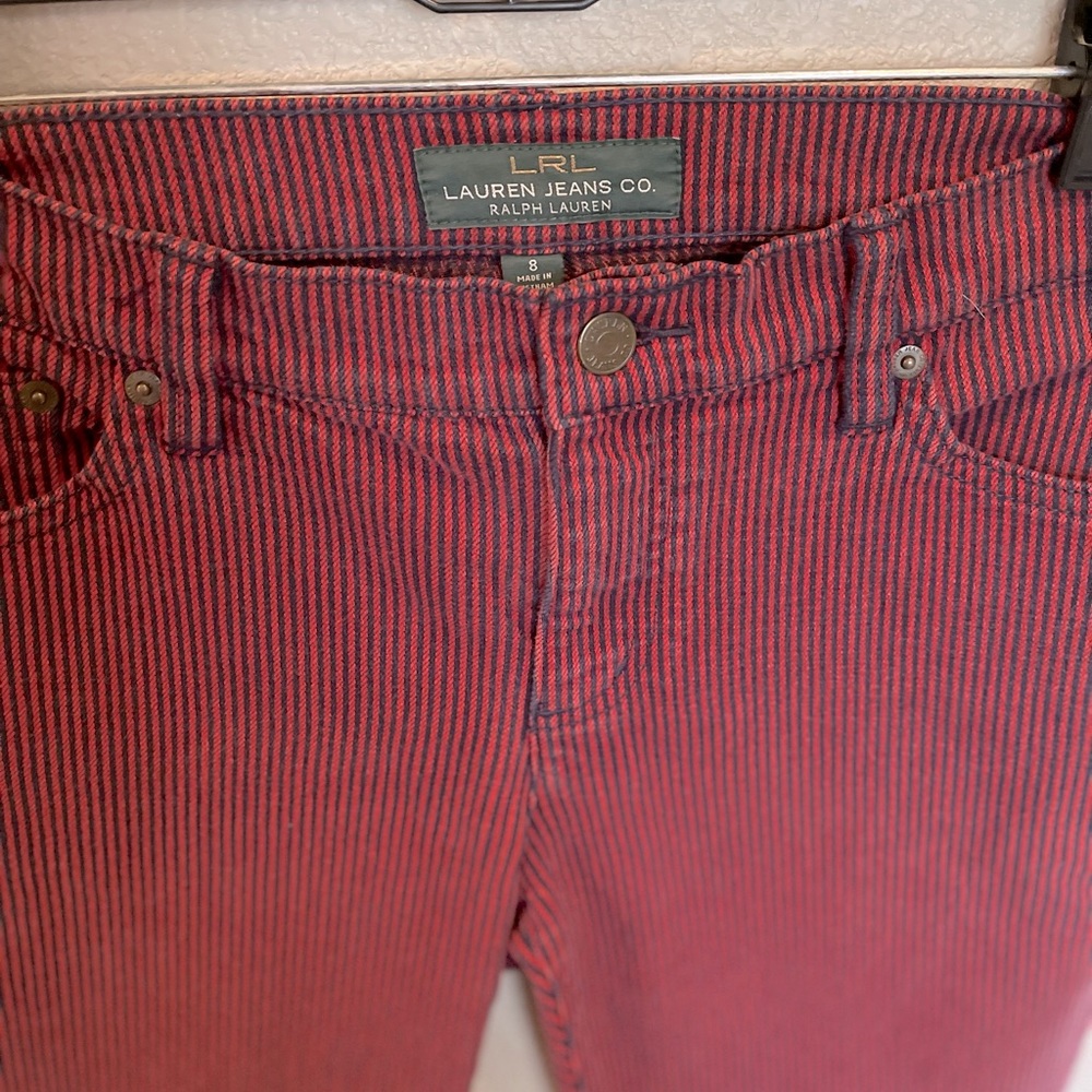 Lauren Jeans Co. Ralph Lauren red and blue jeans